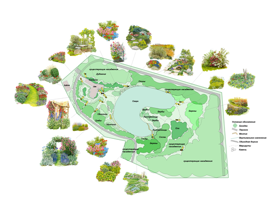 ландшафтный дизайн: Проектирование. Обьект 1.